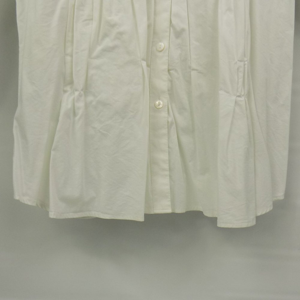 Foxcroft Shaped Stretch Ruched Button Front Colla… - image 3